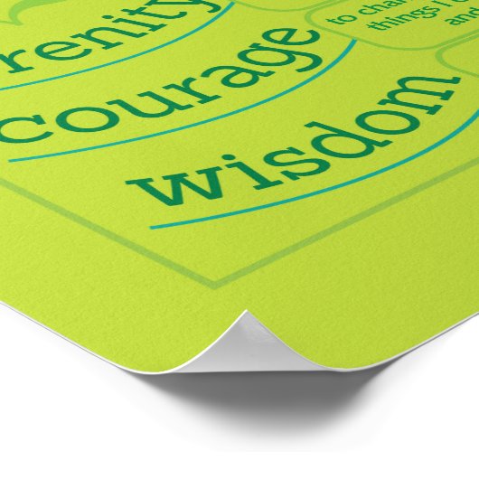 Das ruhige Gebet Poster (Ecke)