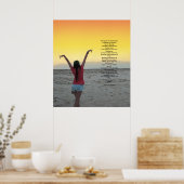 Das ruhige Gebet Poster (Küche)