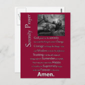 Das ruhige Gebet Postkarte (Vorne/Hinten)