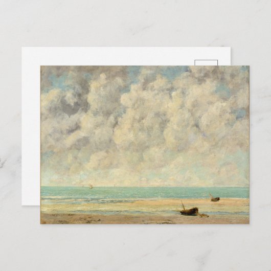 Das ruhige Meer in Courbet Postkarte (Vorne/Hinten)