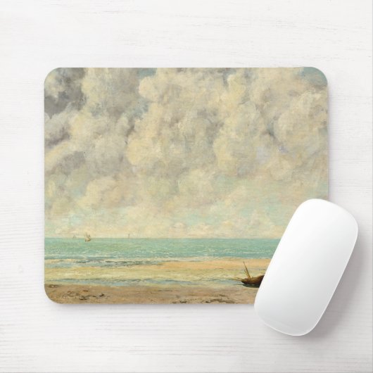 Das ruhige Meer von Courbet: Mousepad (Mit Mouse)