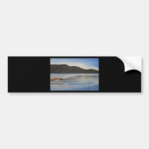 Das ruhige Wasser der Akyaka Landschaft Kunst Autoaufkleber