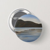 Das ruhige Wasser der Akyaka Landschaft Kunst Button (Vorne & Hinten)