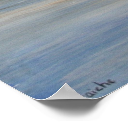 Das ruhige Wasser der Akyaka Landschaft Kunst Poster (Ecke)