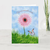 Das russische Denken an Sie kardieren. Rosa Karte (Vorderseite)