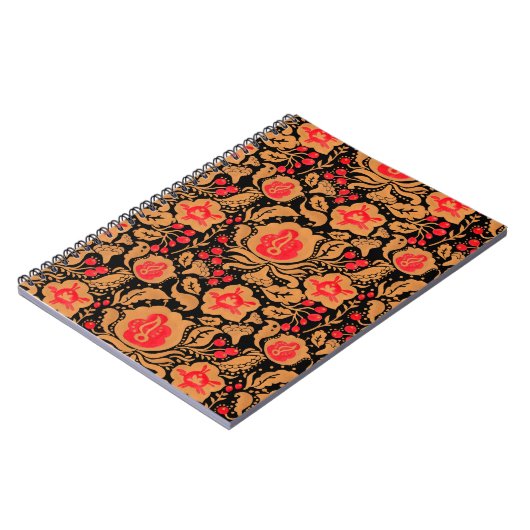 Das russische Khokhloma Muster Notizblock (Linke Seite)