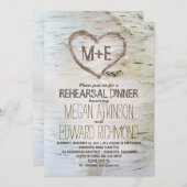 Das rustikale Abendessen mit Birkenbaum lädt zur P Einladung (Vorne/Hinten)