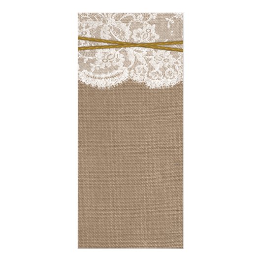 Das rustikale Sand Dollar Wedding Menü (Hinten)