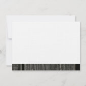 Das rustikales personalisierte Land-hölzerne Dankeskarte (Rückseite)