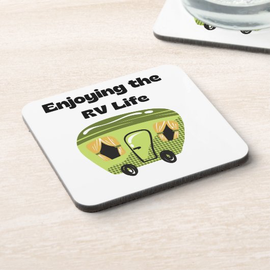 Das RV-Leben auf einem Getränkeuntersetzer (Linke Seite)