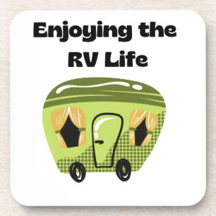 Das RV-Leben auf einem Getränkeuntersetzer
