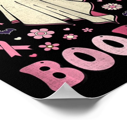 Das S Brustkrebsbewusstsein Halloween gerettet Poster (Ecke)