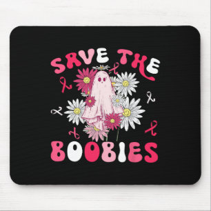 Das S Ghost Halloween rosa Ribbon Breast Canc gere Mousepad