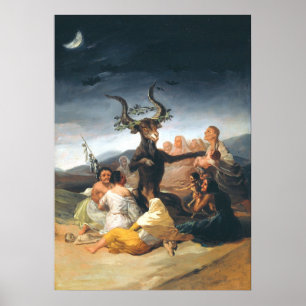 Das Sabbat der Hexen Francisco Goya Poster