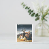 Das Sabbat der Hexen Francisco Goya Quadratische Visitenkarte (Stehend Vorderseite)