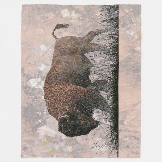 Das Sacred Buffalo Fleece Blanket (Vorderseite)