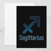 Das Sagittarius-Sternbild - Galaxie Einladung (Vorne/Hinten)