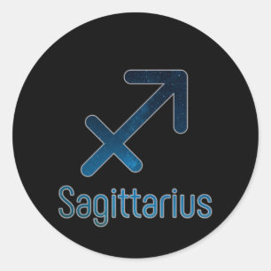 Das Sagittarius-Sternbild - Galaxie Runder Aufkleber