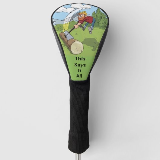 Das sagt, es ist alles Golf Head Cover Headcover (Vorderseite)