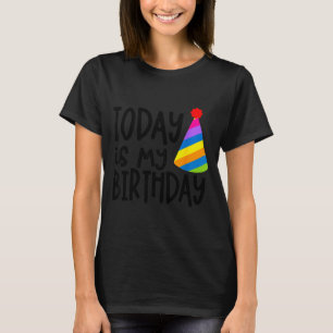 Das sagt heute ist mein Geburtstag - Partyhut-Desi T-Shirt