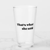 Das sagte sie glas (Vorderseite)