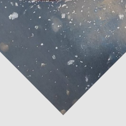 Das Saint-Nick im Schnee Seidenpapier (Ausschnitt)