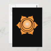 Das sakrale Chakra Postkarte (Vorne/Hinten)