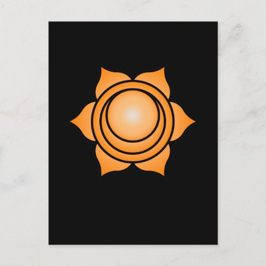 Das sakrale Chakra Postkarte (Vorderseite)