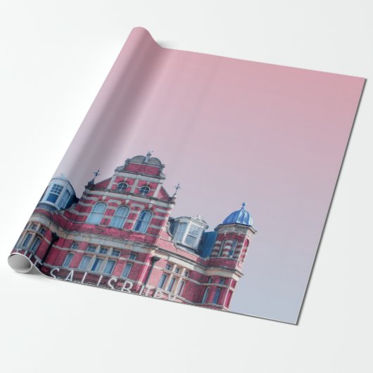 DAS SALISBURY-GEBÄUDE UNTER PINKSKIEN GESCHENKPAPIER (Ungerollt)