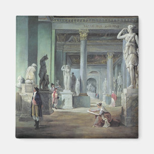 Das Salle DES Saisons am Louvre, C. 1802 Magnet