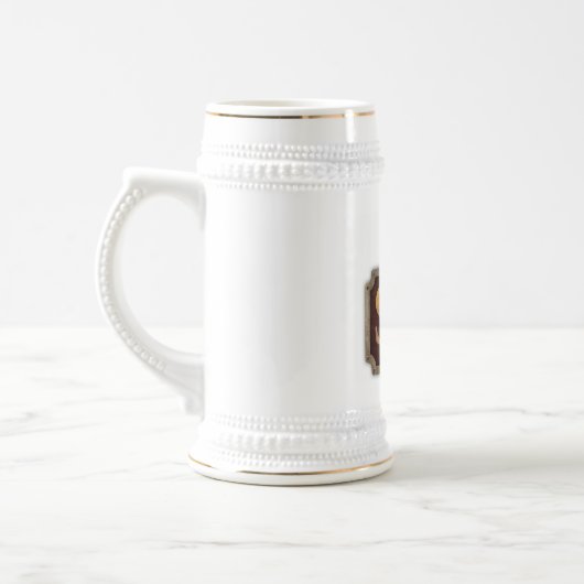 Das salzige Tintenfisch-Bier Stein Bierglas (Links)