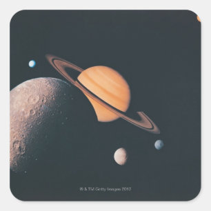 Das sambische System Quadratischer Aufkleber