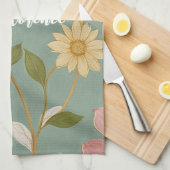 Das sanfte Erwachen des Frühlings Personalisiert Geschirrtuch (Viertel Falte)