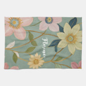 Das sanfte Erwachen des Frühlings Personalisiert Geschirrtuch (Horizontal)
