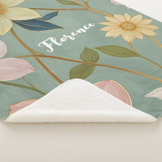 Das sanfte Erwachen des Frühlings Personalisiert Sherpadecke (3/4)