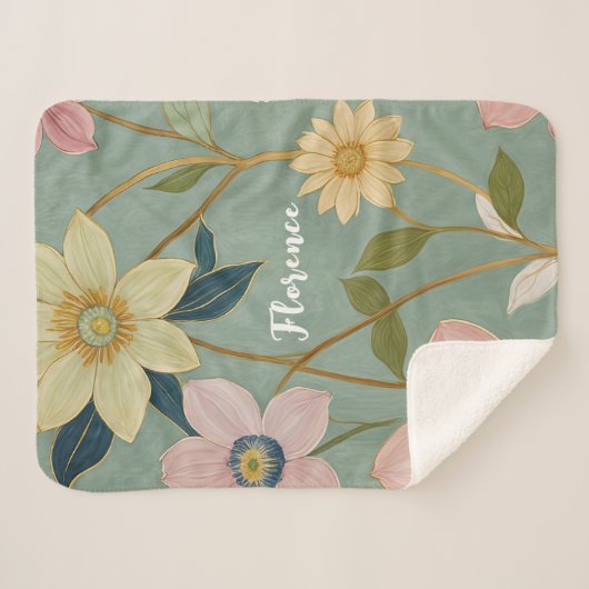 Das sanfte Erwachen des Frühlings Personalisiert Sherpadecke (Vorderseite (Horizontal))