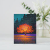 Das sanfte Glühen des Goldenen Baumes Postkarte (Stehend Vorderseite)