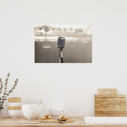Das Sängermikrofon Poster (Küche)