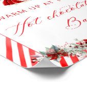 Das Santa Baby Girl wärmt an der Hot Chocolate Bar Poster (Ecke)