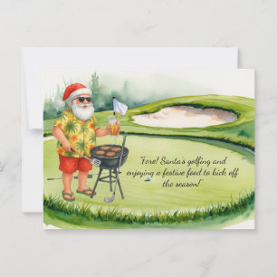 Das Santa's Golf & Festivals Frühstück für das Clu Postkarte
