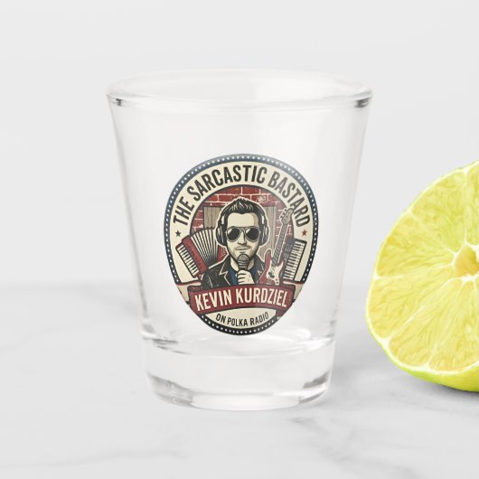 Das sarkastische Bastard Shotglas Schnapsglas (Vorderseite)