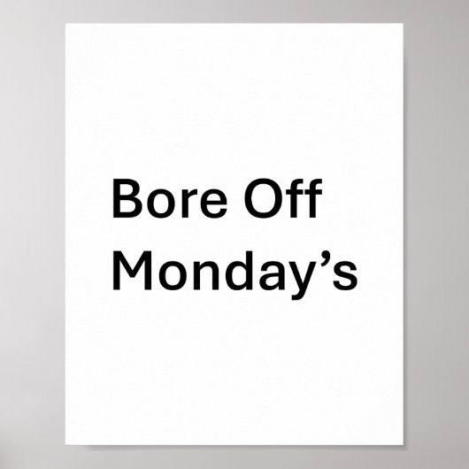 Das sarkastische Plakat vom Montag wird geblockt (Vorne)