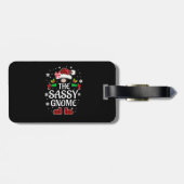 das sassy gnome gepäckanhänger (Rückseite horizontal)