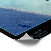 Das Satellitenposter der Insel Midway Poster (Ecke)