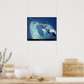 Das Satellitenposter der Insel Midway Poster (Küche)
