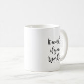 Das saubere Schritt-Erholungs-Zitatgeschenk der Kaffeetasse (VorderseiteRechts)