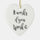 Das saubere Schritt-Erholungs-Zitatgeschenk der Keramik Ornament (Rechts)