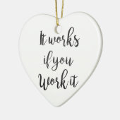 Das saubere Schritt-Erholungs-Zitatgeschenk der Keramik Ornament (Links)