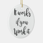 Das saubere Schritt-Erholungs-Zitatgeschenk der Keramikornament (Rechts)