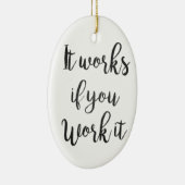 Das saubere Schritt-Erholungs-Zitatgeschenk der Keramikornament (Rechts)